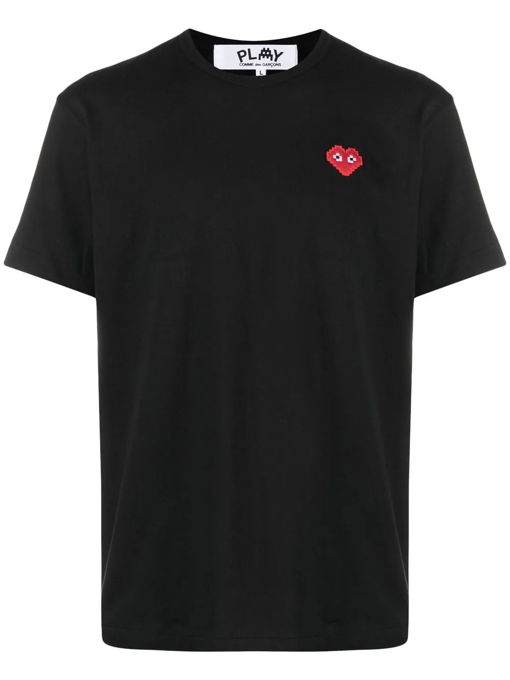

Comme Des Garçons Play logo-appliqué short-sleeve T-shirt - Black