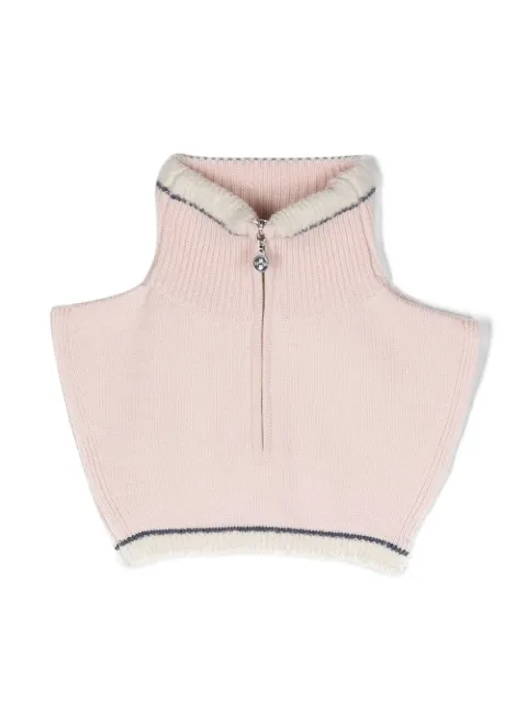 Barrie cashmere-blend zip-up collar