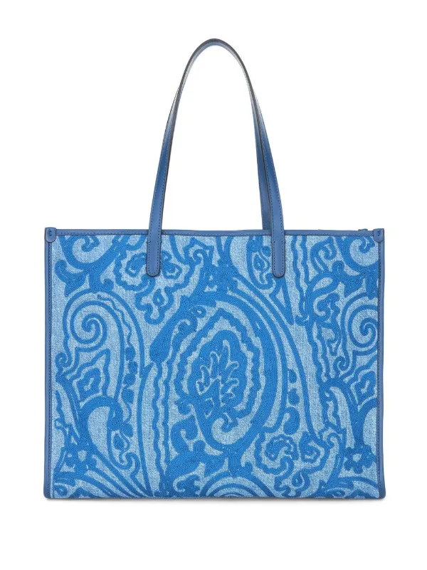 Etro paisley best sale tote bag