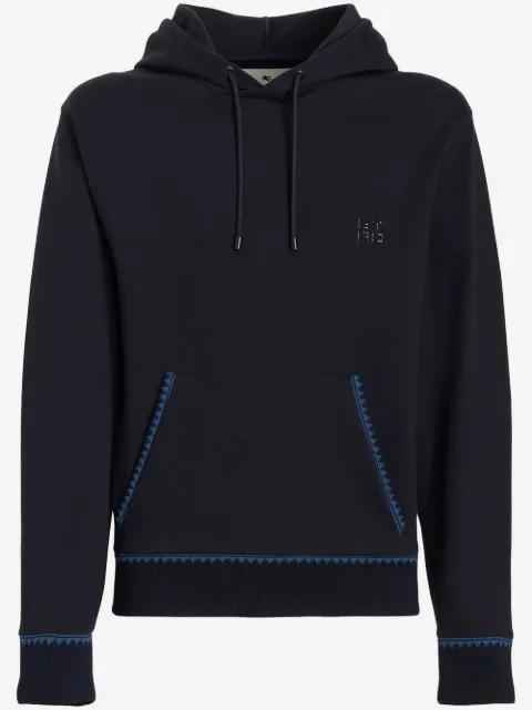 ETRO logo-patch pullover hoodie