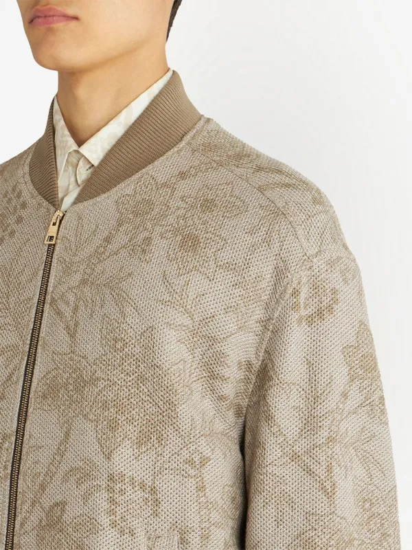 Zara man jacquard bomber hot sale jacket