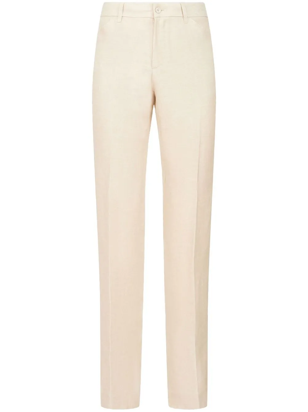 Etro Pressed-creased Tailored Trousers In Neutrals