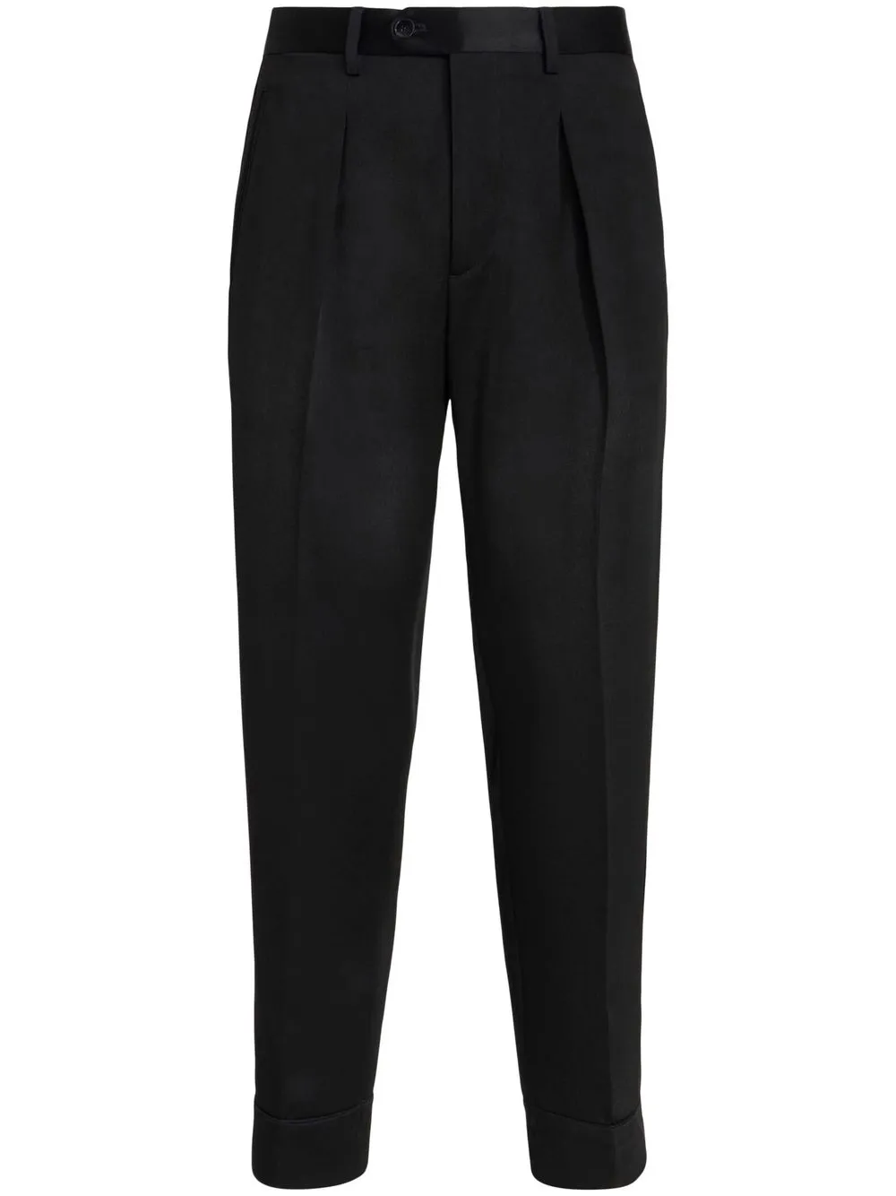 

ETRO cropped straight-leg trousers - Black