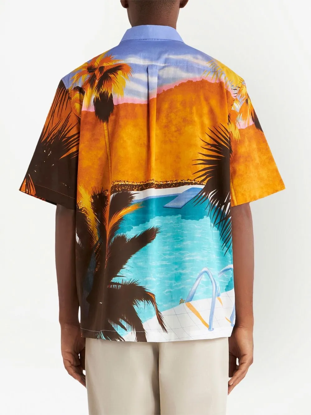  Etro Hemd Mit Grafischem Print   Orange 