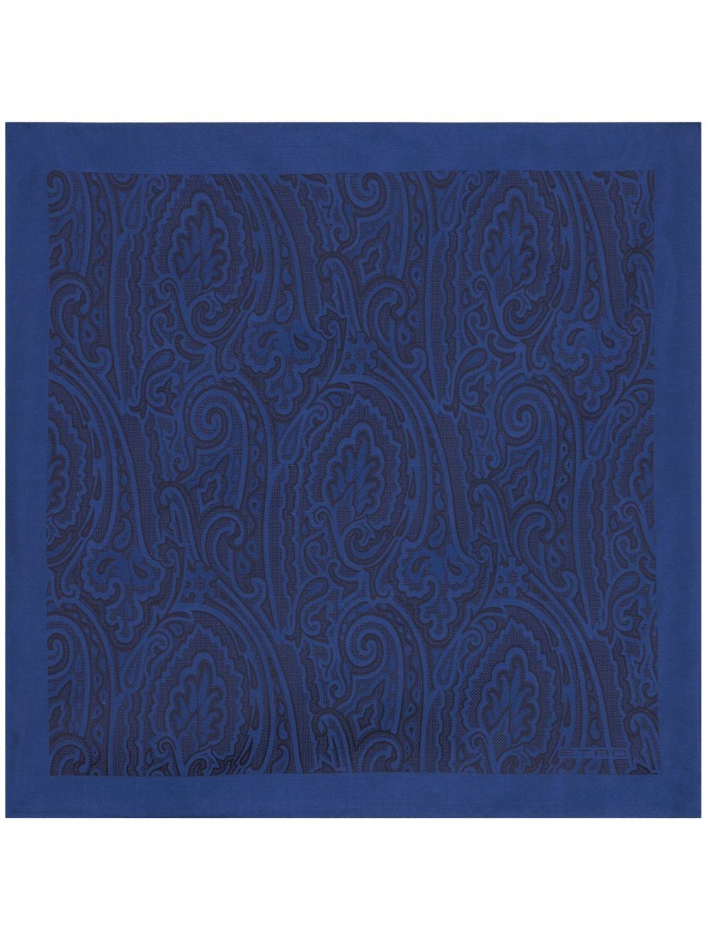 Etro Paisley-print Pocket Square In Blue