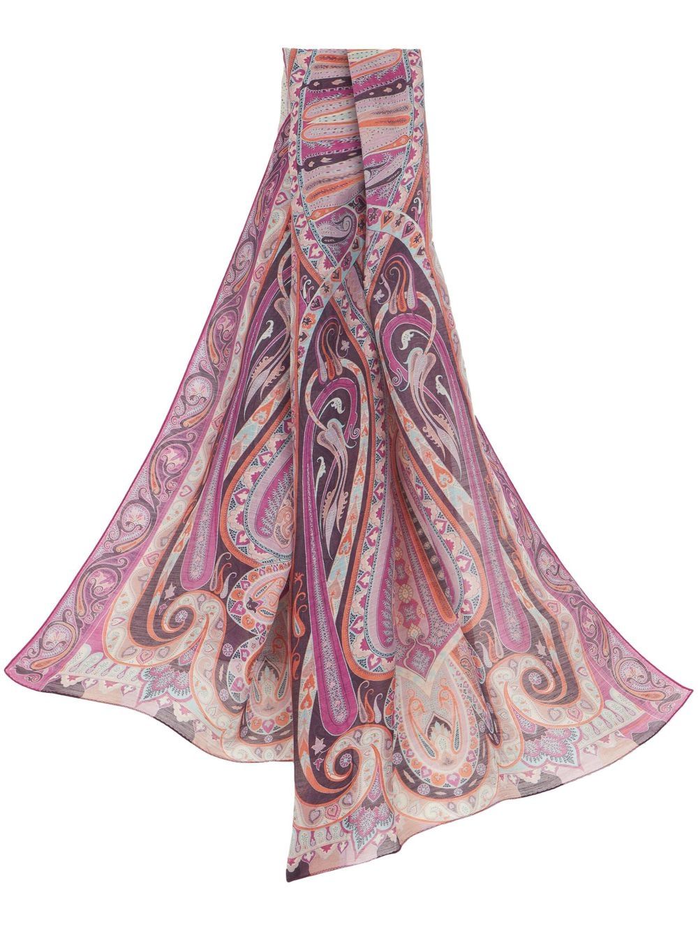 Etro Paisley-print Scarf In Red