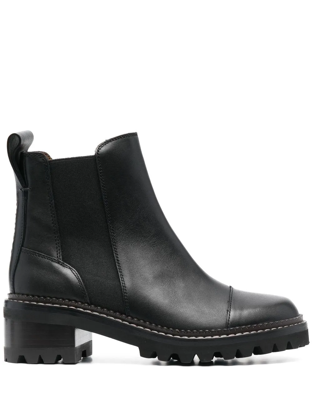 

See by Chloé ankle-length block-heel boots - Black