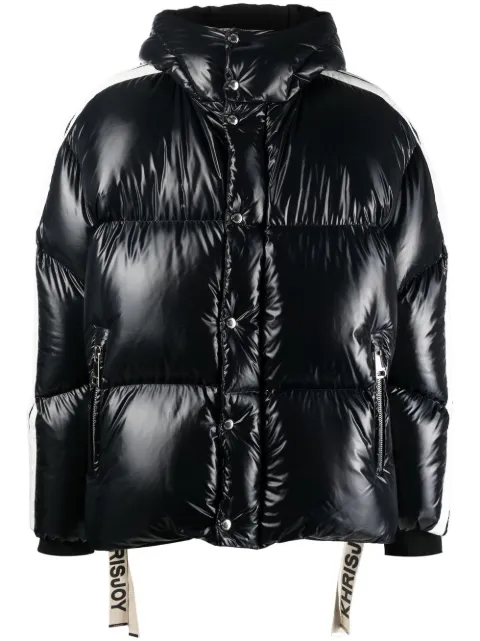 Khrisjoy Puff Track striped down-filled jacket