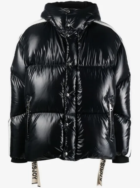 Khrisjoy Puff Track striped down-filled jacket