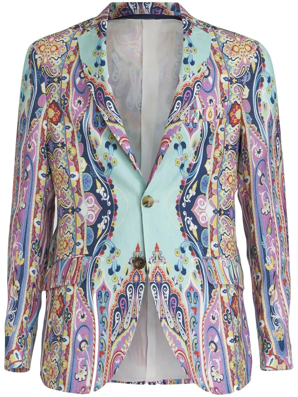 

ETRO blazer con estampado de cachemira - Azul