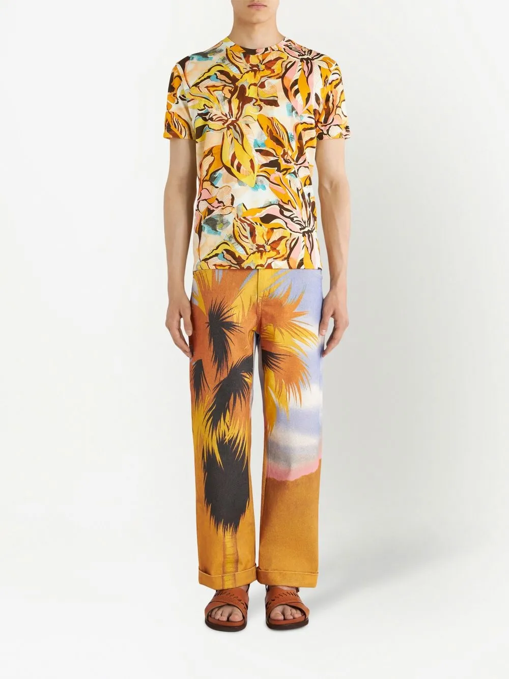 

ETRO floral-print T-shirt - Yellow