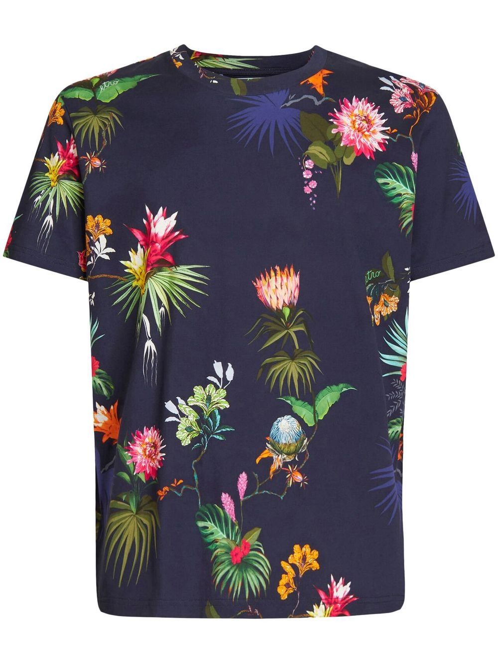Etro Florales T-shirt In Multicolour