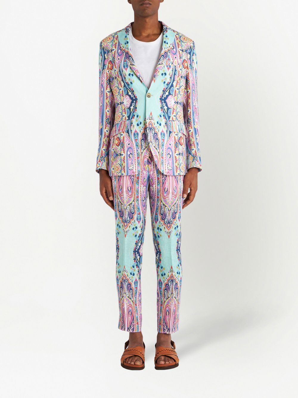 Image 2 of ETRO tailored paisley print trousers