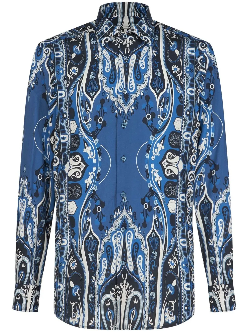 

ETRO camisa con estampado de cachemira - Azul