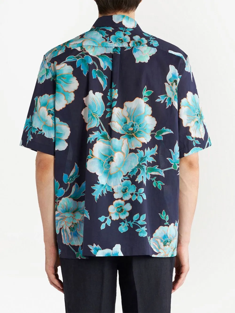 ETRO フローラル ショートスリーブシャツ | ブルー | FARFETCH JP