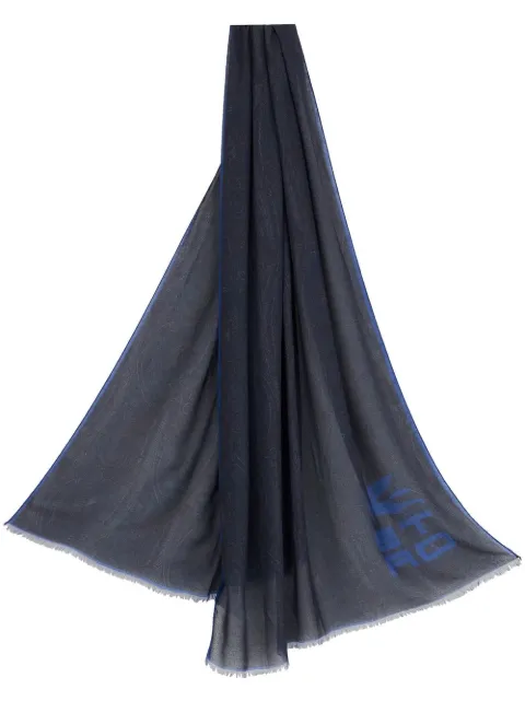 logo-print scarf