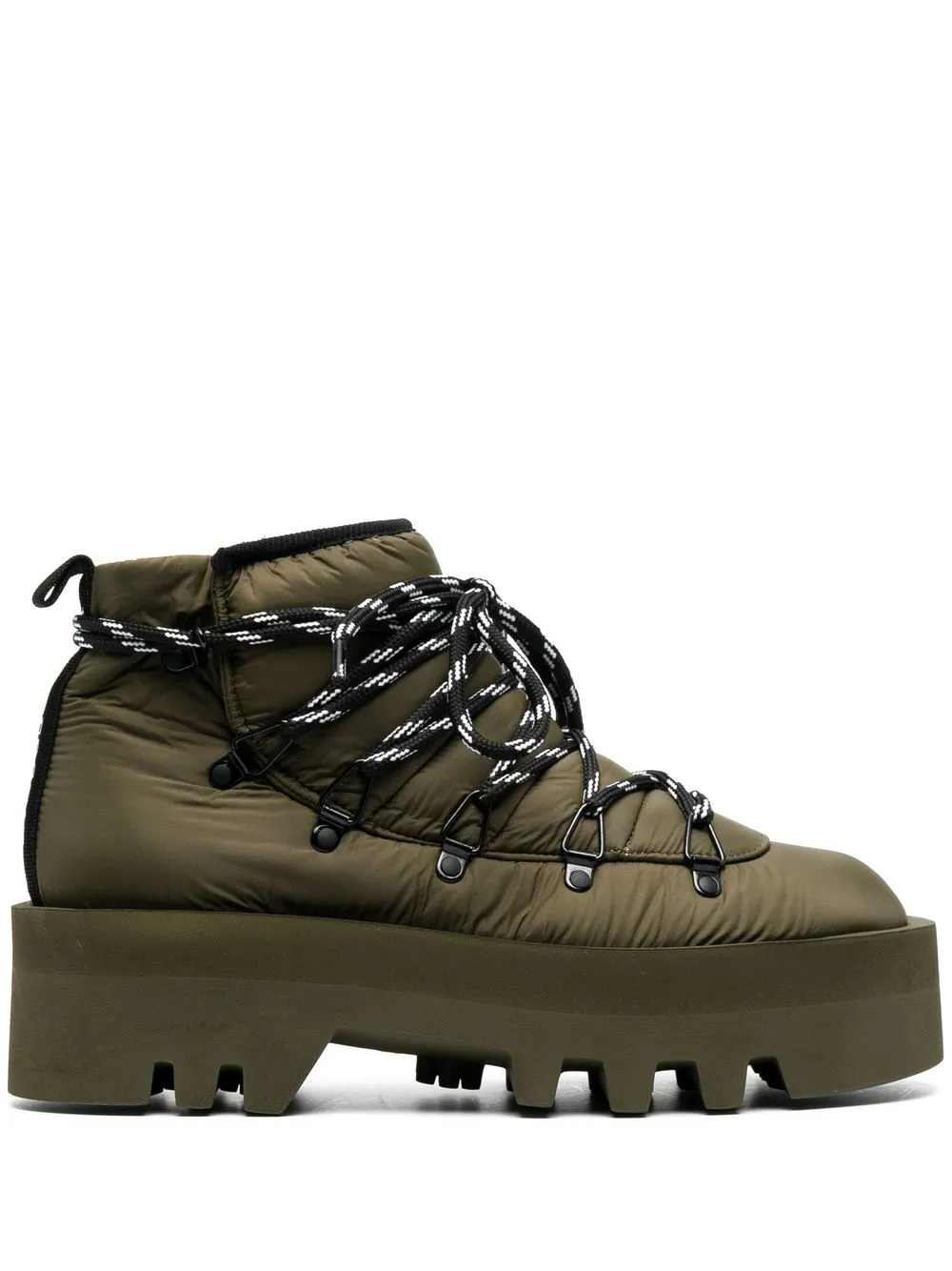 jw anderson padded lace up boots