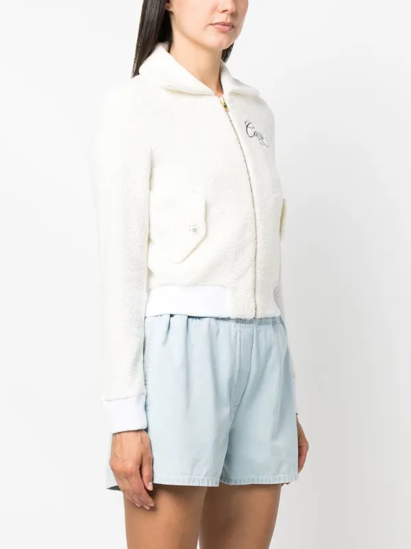 Casablanca ジップアップ ジャケット | ホワイト | FARFETCH JP Casablanca ジップアップ ジャケット | ホワイト | FARFETCH JP