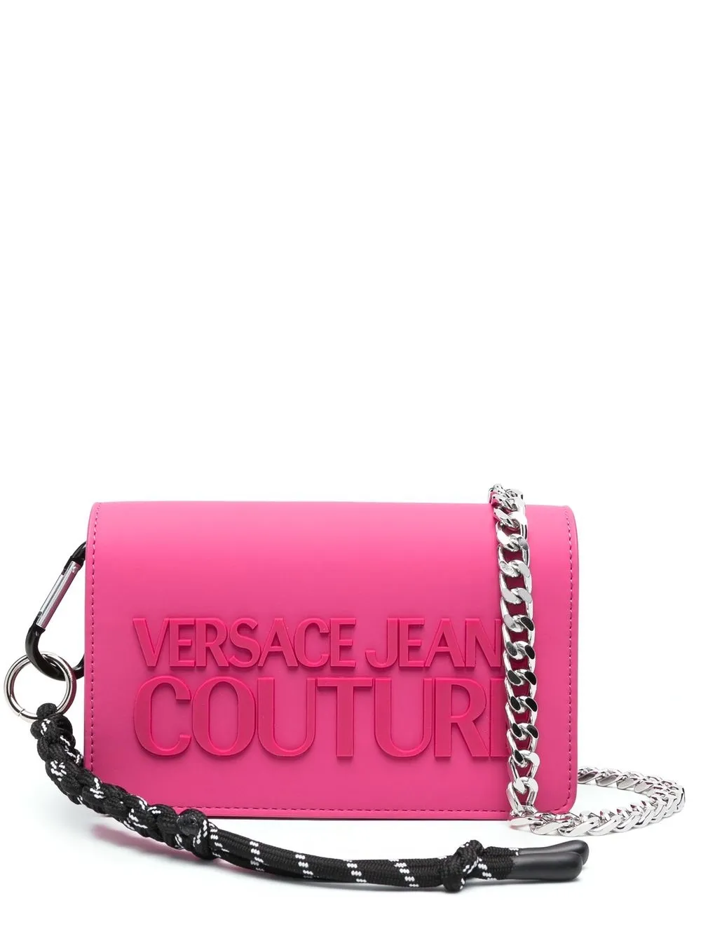 

Versace Jeans Couture embossed-logo crossbody bag - Rosado