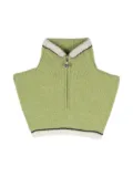 Barrie knitted zip-up scarf - Green