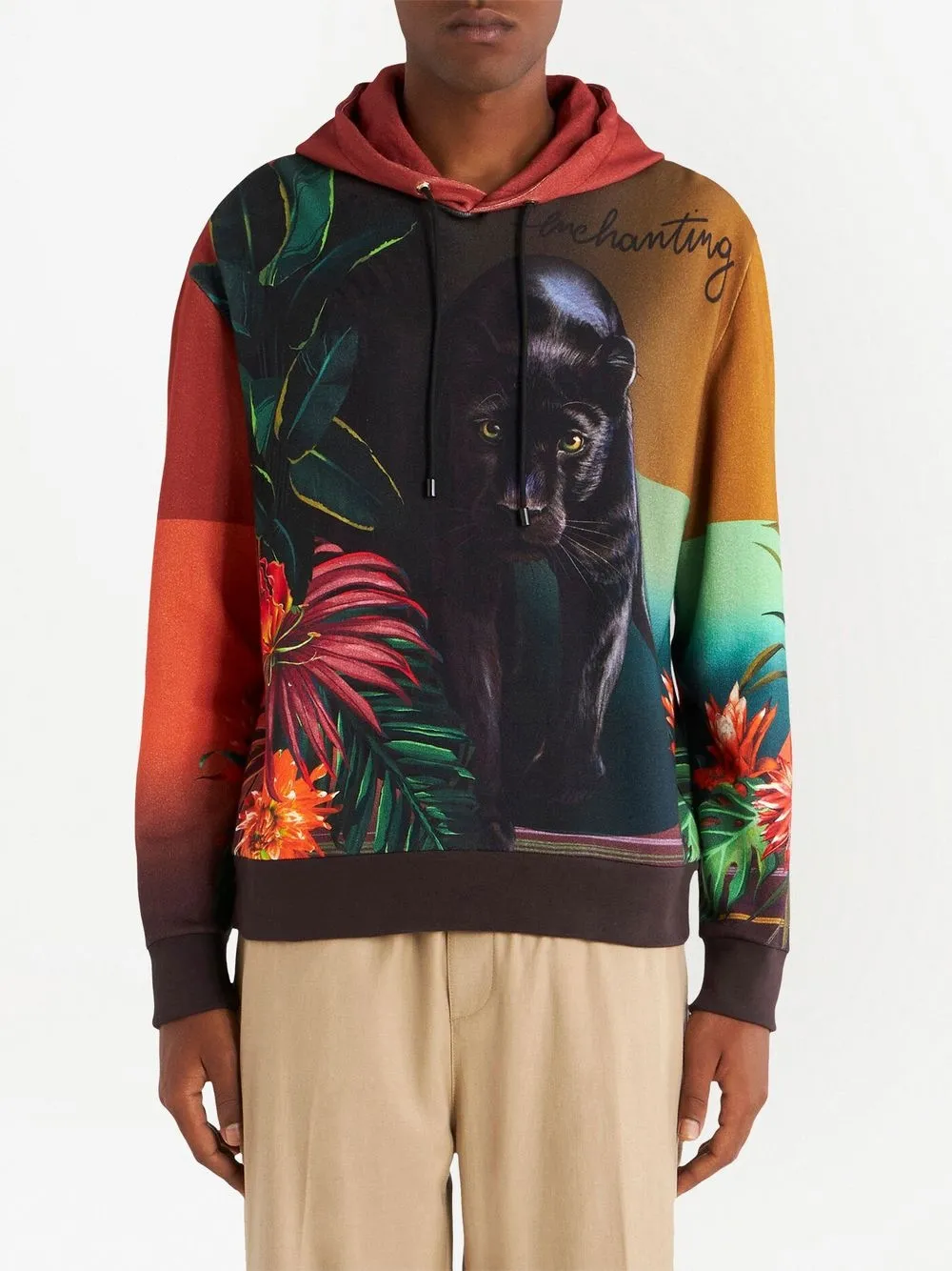 ETRO Hoodie met bloemenprint - Rood
