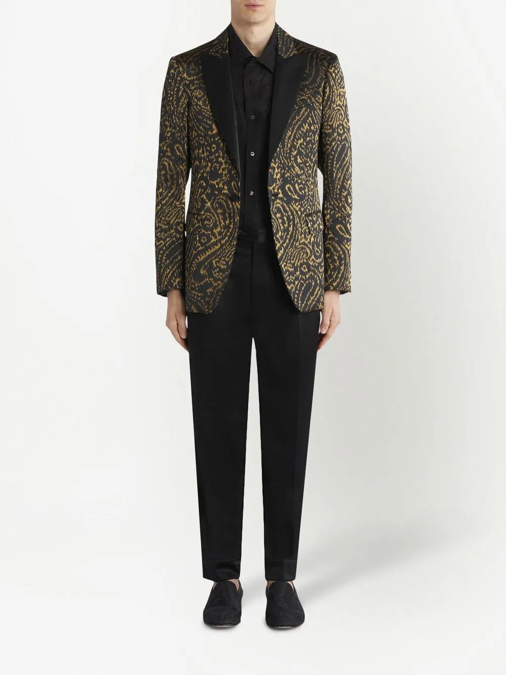 ETRO Blazer met enkele rij knopen - Zwart