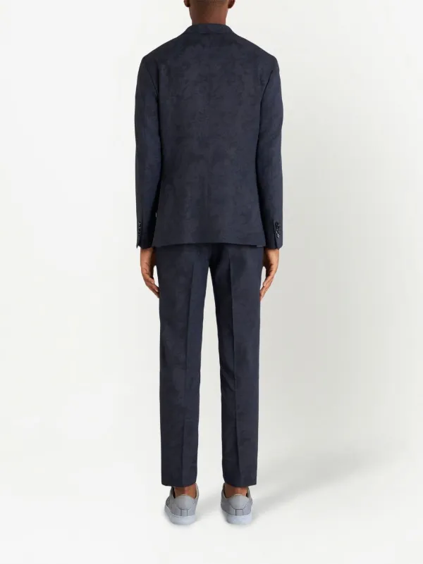ETRO パターンジャカード シングルジャケット | ブルー | FARFETCH JP