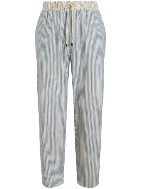 ETRO - stripe-print drawstring track trousers