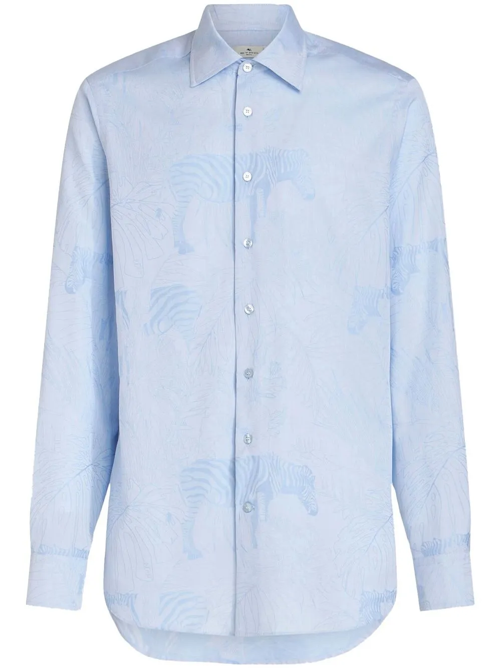 

ETRO playera con estampado de cebra - Azul