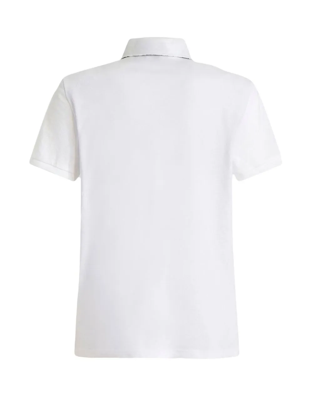 White polo shirt back store