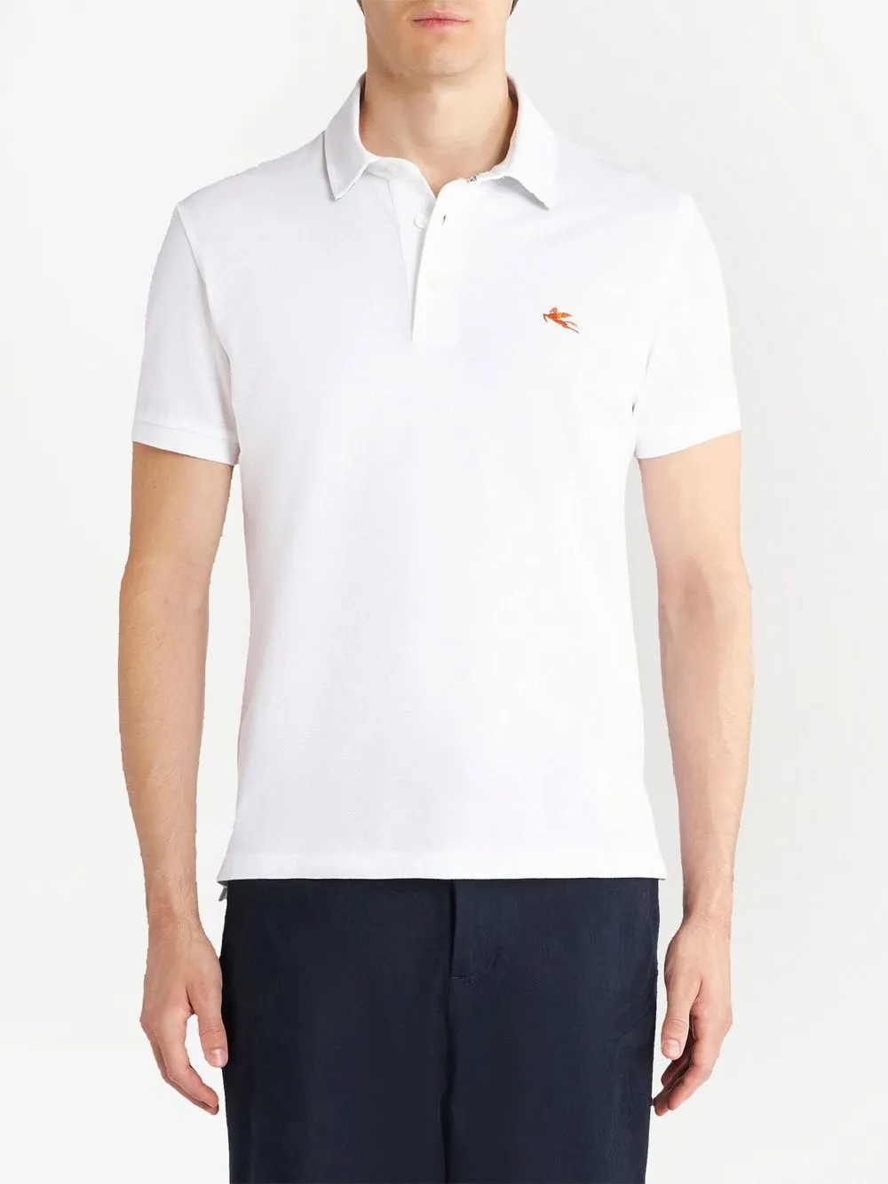 ETRO Poloshirt met geborduurd logo - Wit
