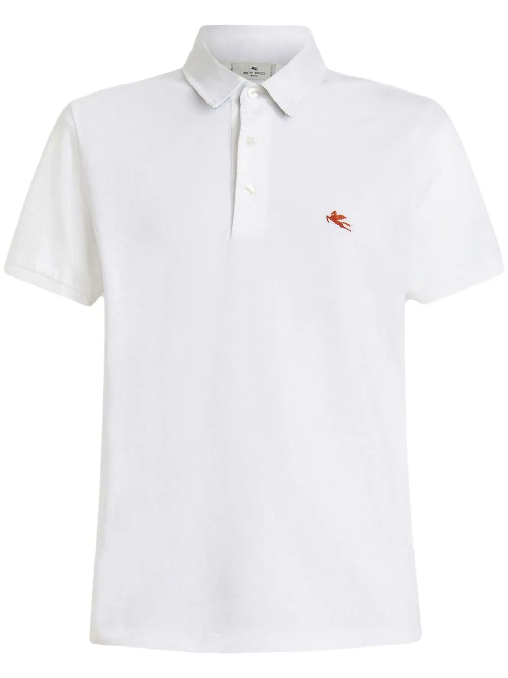

ETRO émbroidered-logo detail polo shirt - White
