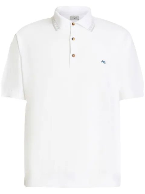 logo-embroidered polo shirt