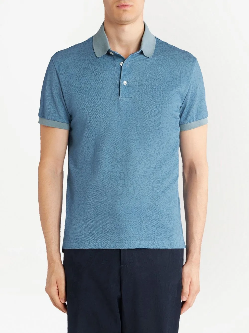 ETRO Poloshirt met grafische print - Blauw