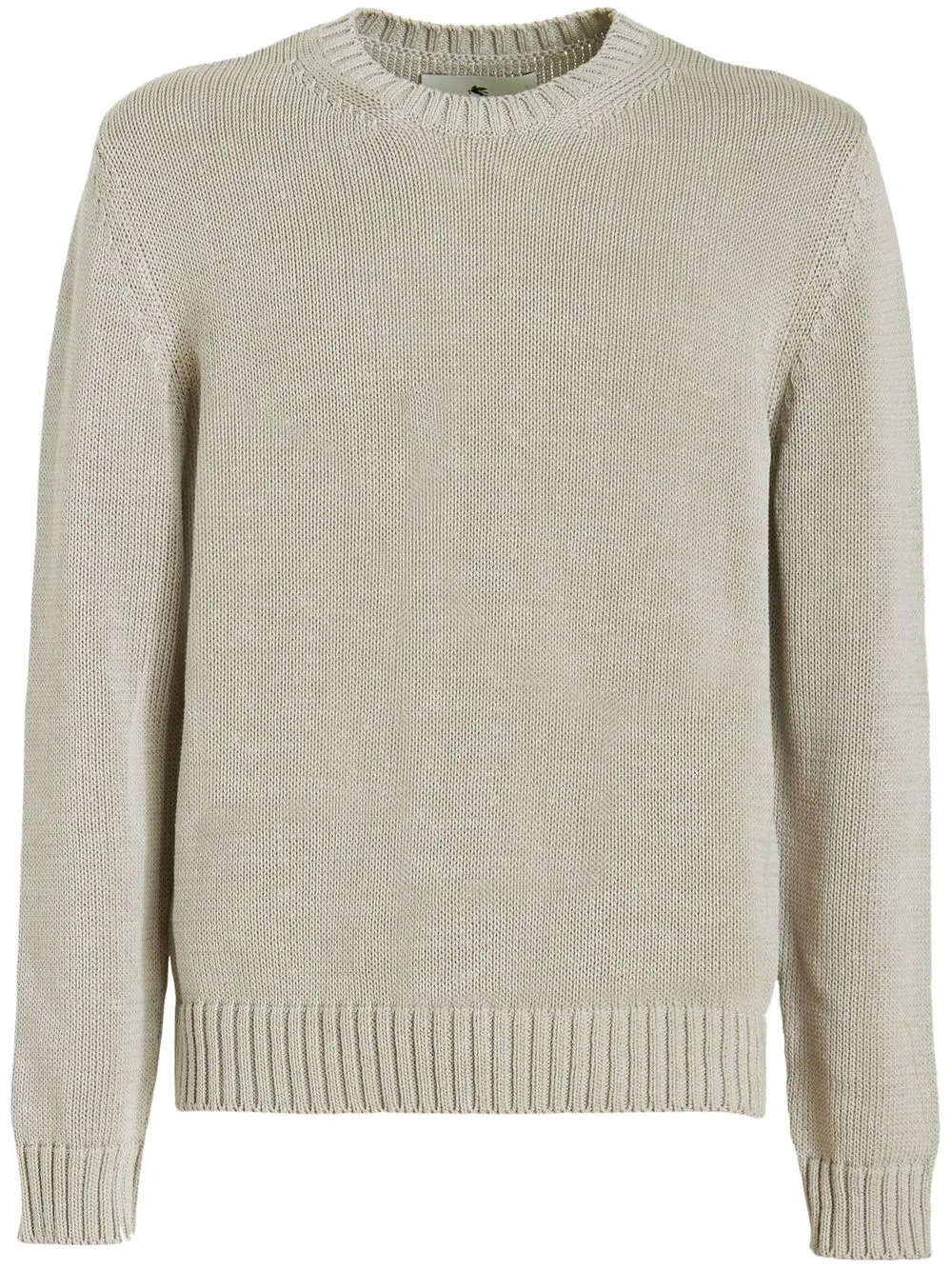 Etro Stud-detail Cotton Jumper In Grey