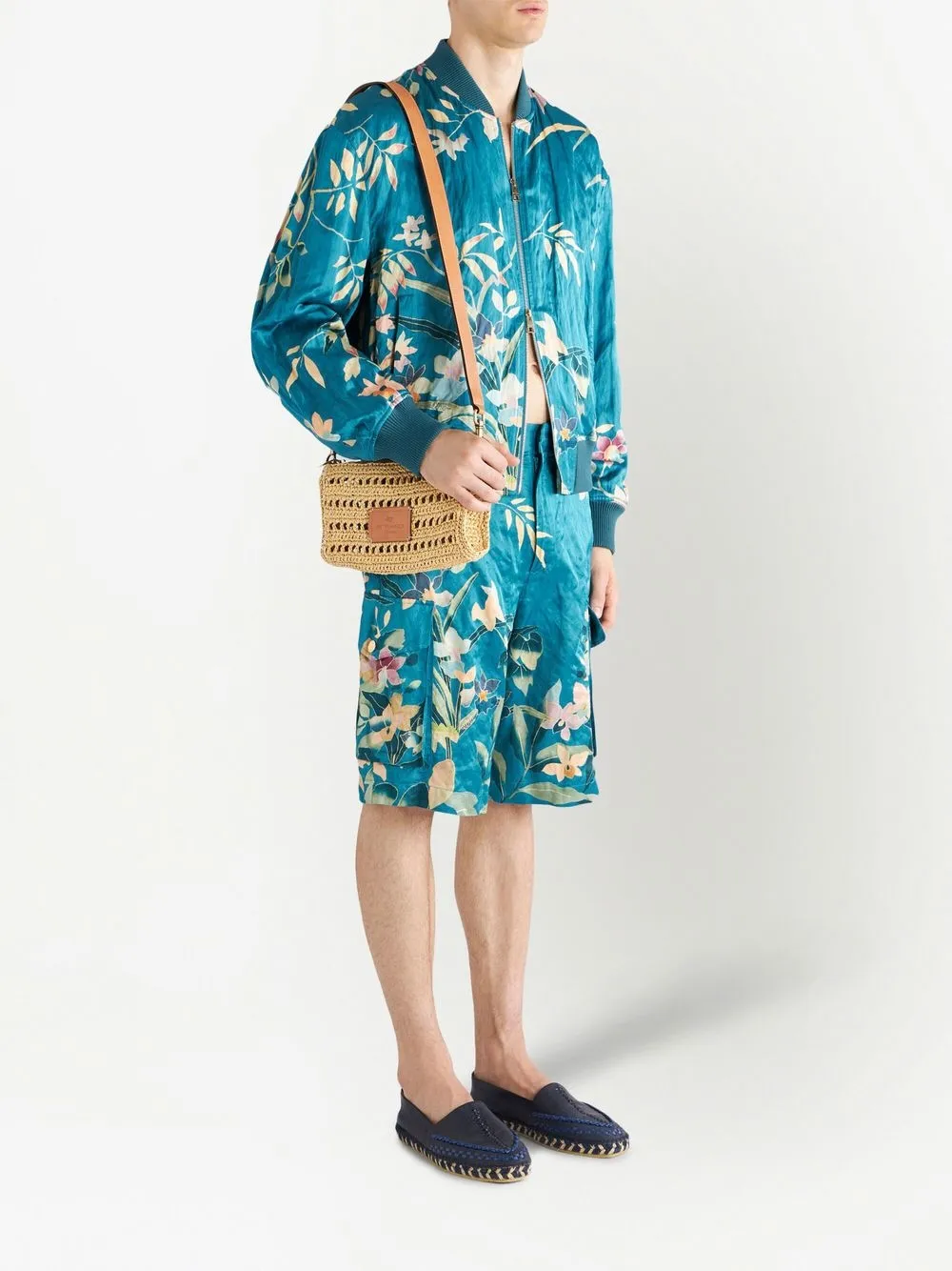 ETRO Gevlochten crossbodytas - Bruin