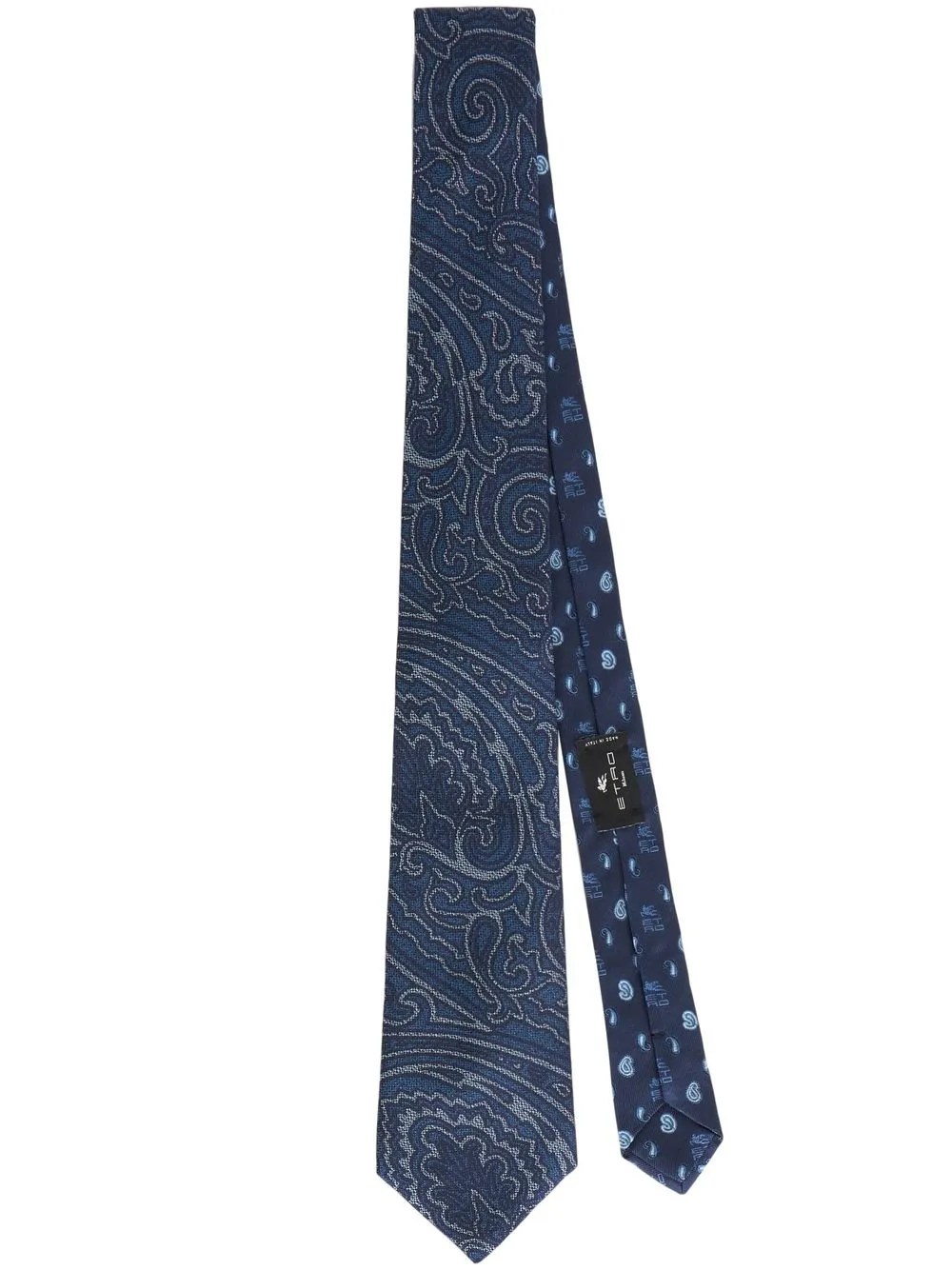 

ETRO paisley-jacquard silk tie - Blue