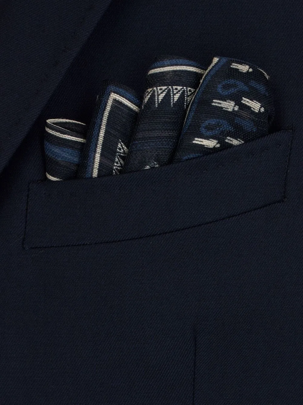 ETRO Pochet met print - Zwart