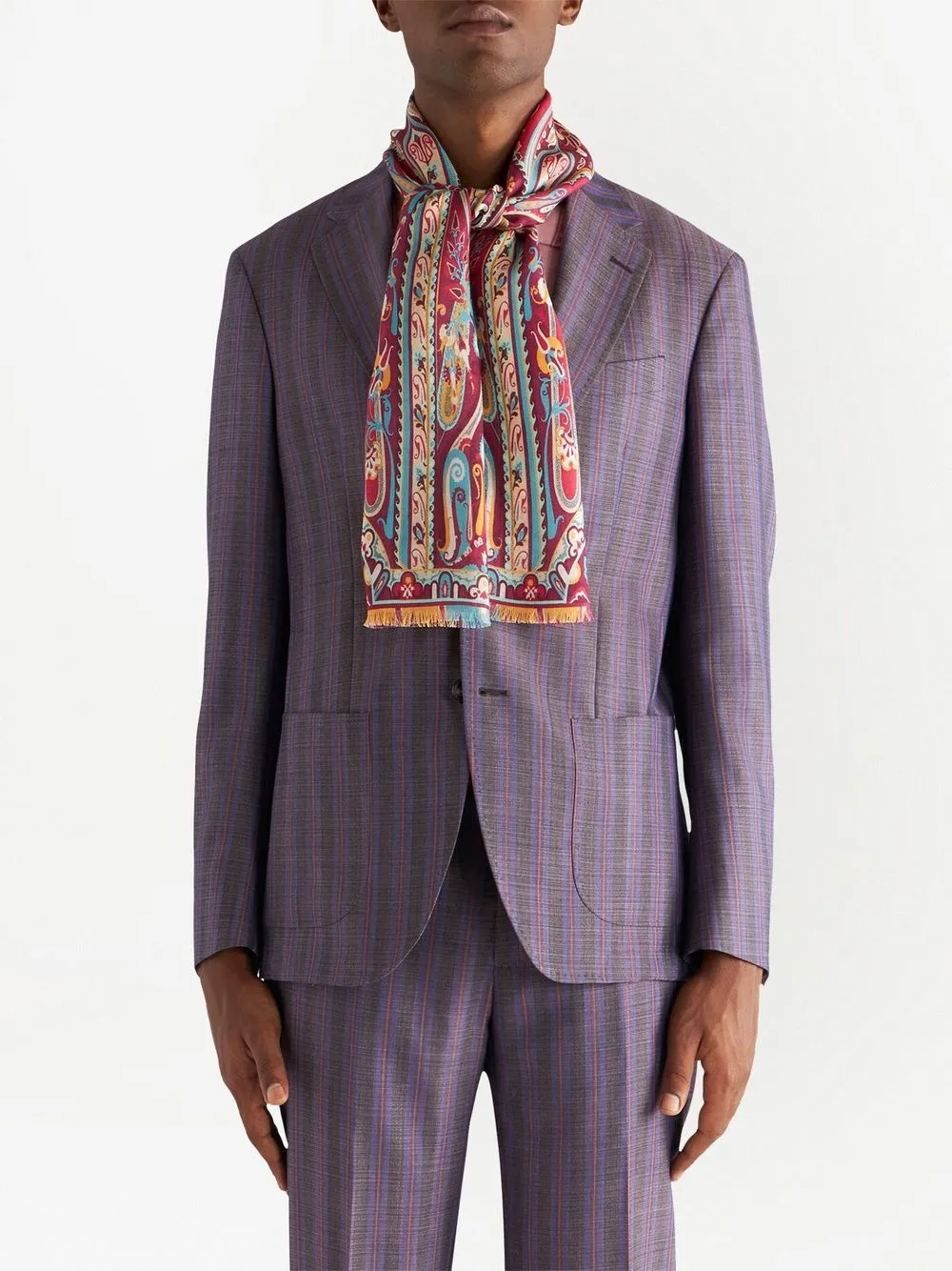 ETRO Sjaal met paisley-print - Rood