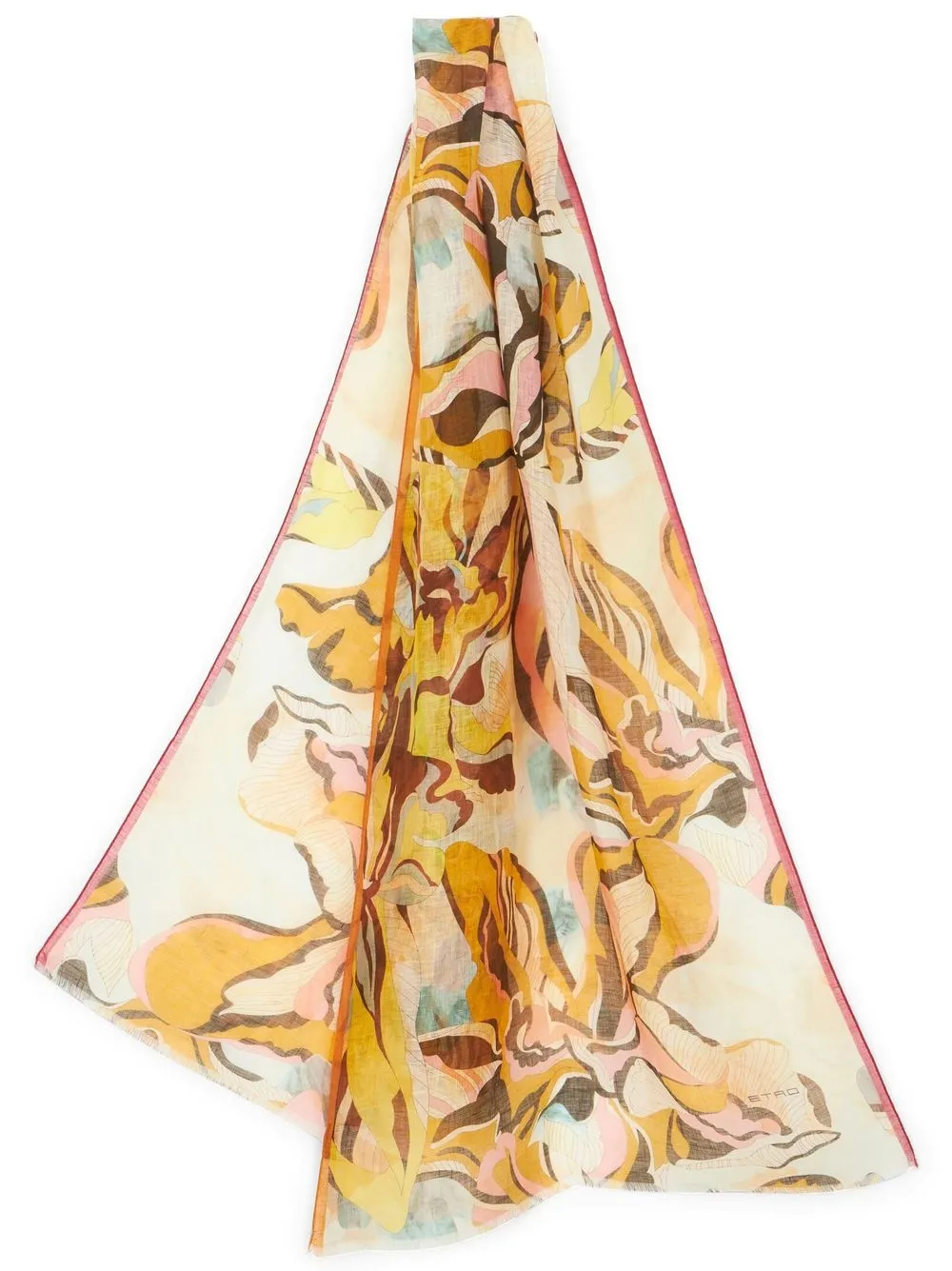 

ETRO mascada con estampado gráfico - Amarillo
