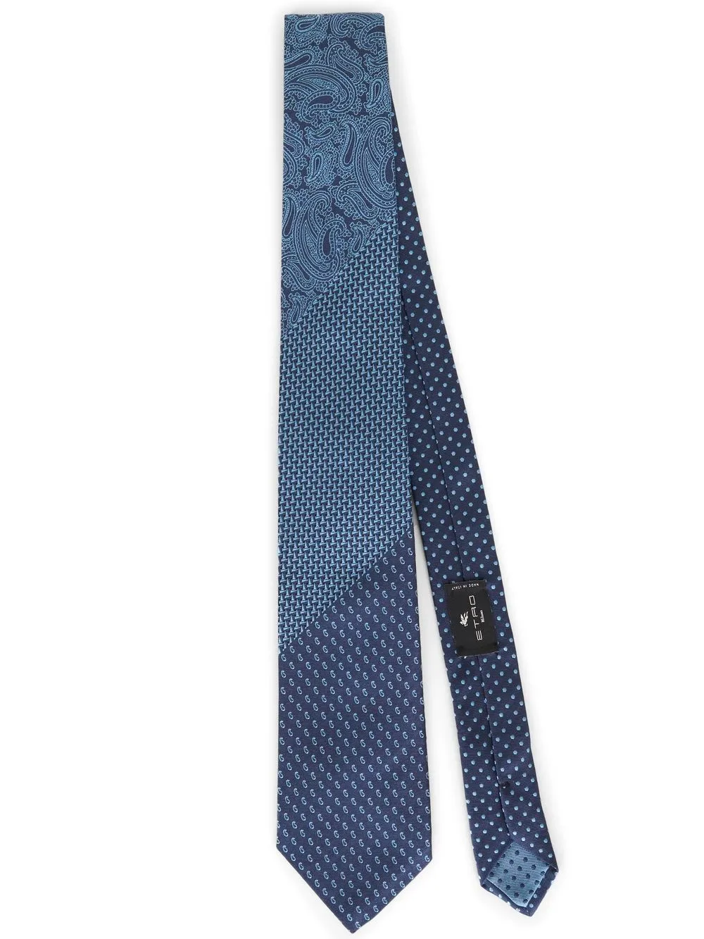 

ETRO patterned silk tie - Blue