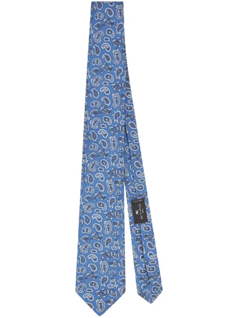 ETRO corbata con estampado de cachemira