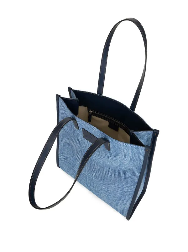 Paisley print outlet tote bag