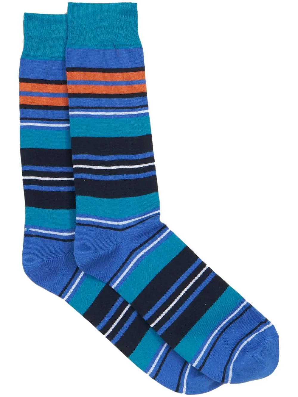 

ETRO calcetines tejidos con motivo de rayas - Azul