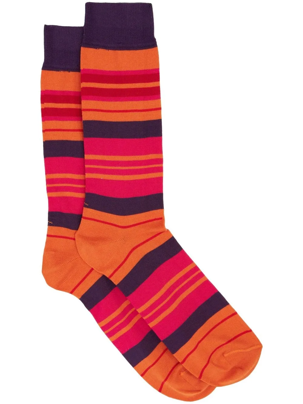 

ETRO striped knit socks - Orange