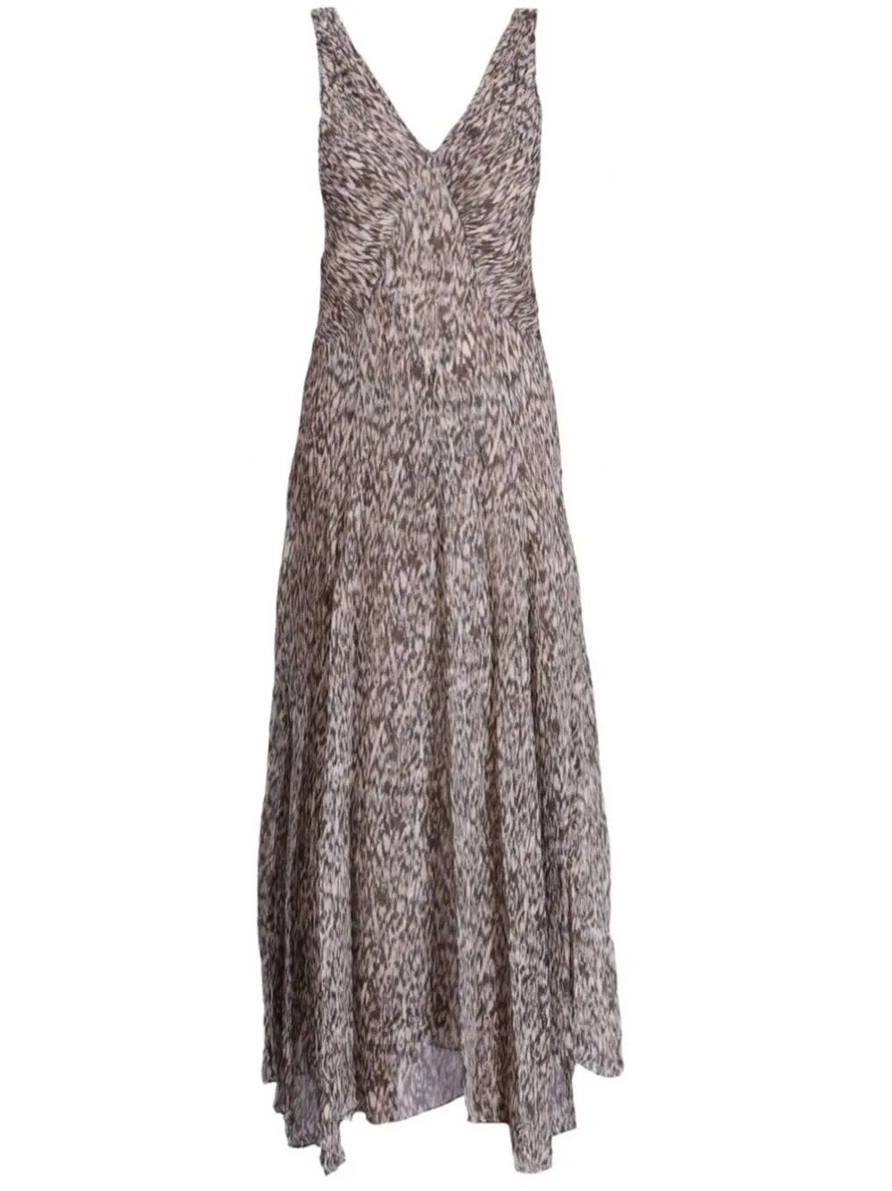 

Isabel Marant Étoile abstract-print maxi dress - Grey