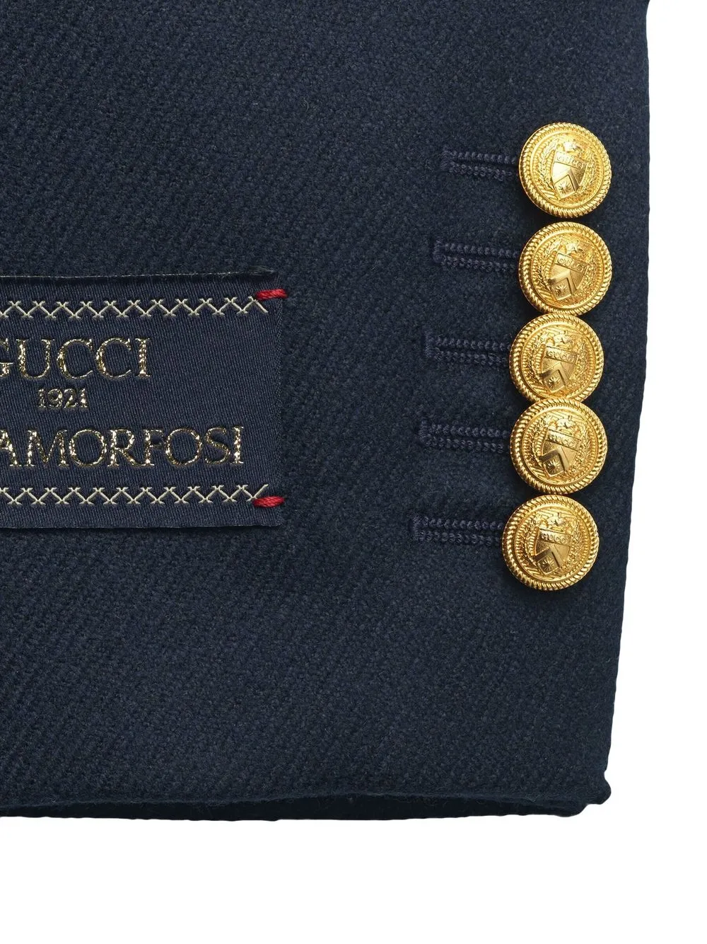 Gucci Blazer met label detail - Blauw