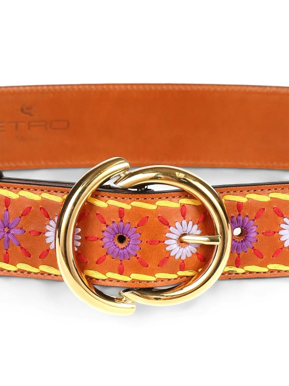 ETRO Riem met borduurwerk - Bruin