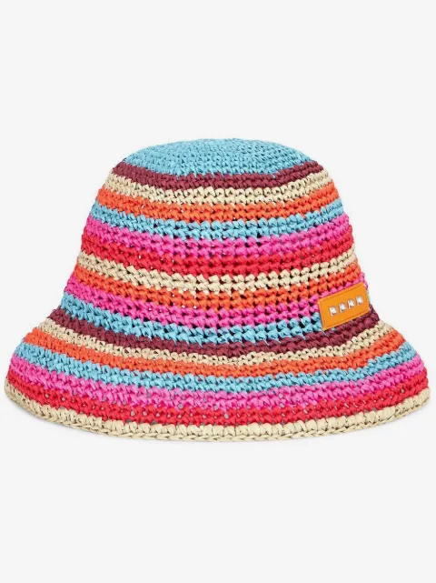 ETRO crochet striped bucket hat