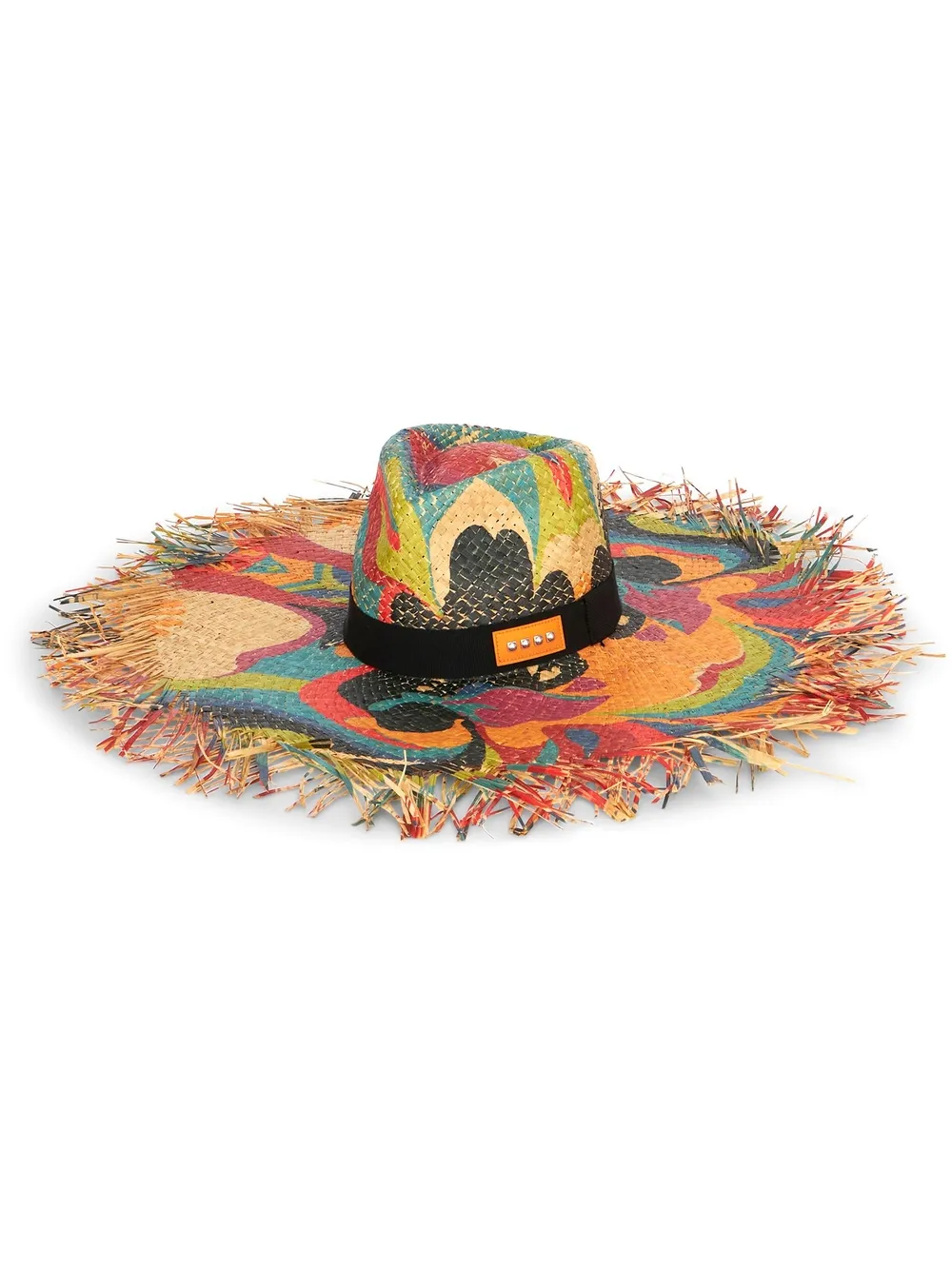 

ETRO sombrero de verano con estampado gráfico - Naranja